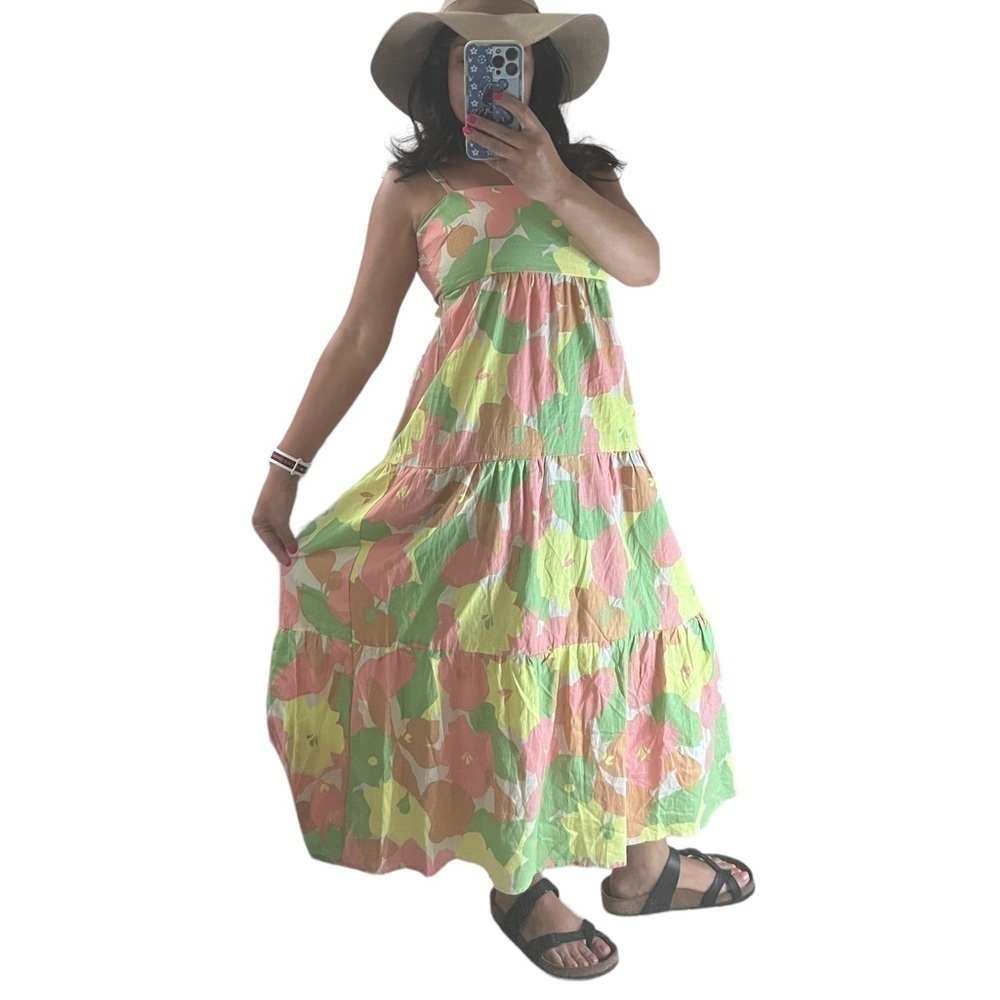 Sanctuary Maxi Eyelet Back Floral  Drop Resort Smart Creation Dress